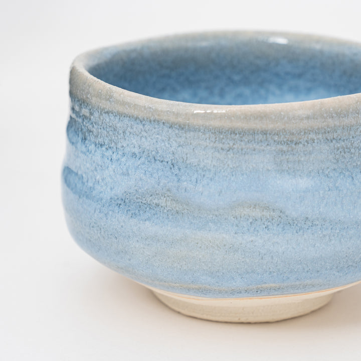 Handcrafted Summer Blue Matcha Bowl