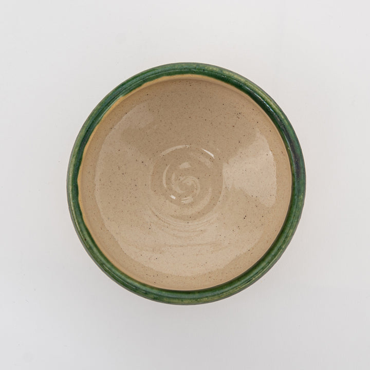 Handcrafted Oribe Tokusa Matcha Bowl