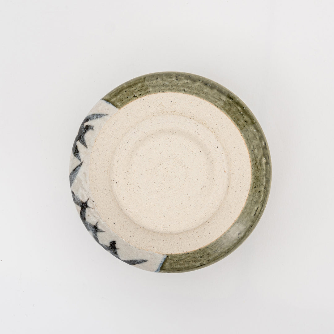 Handcrafted Oribe Matcha Bowl