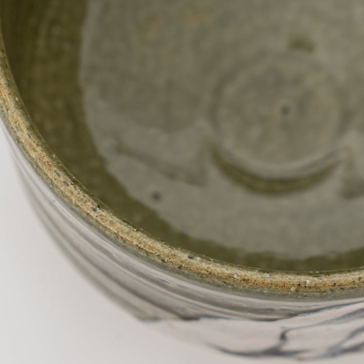 Handcrafted Oribe Matcha Bowl