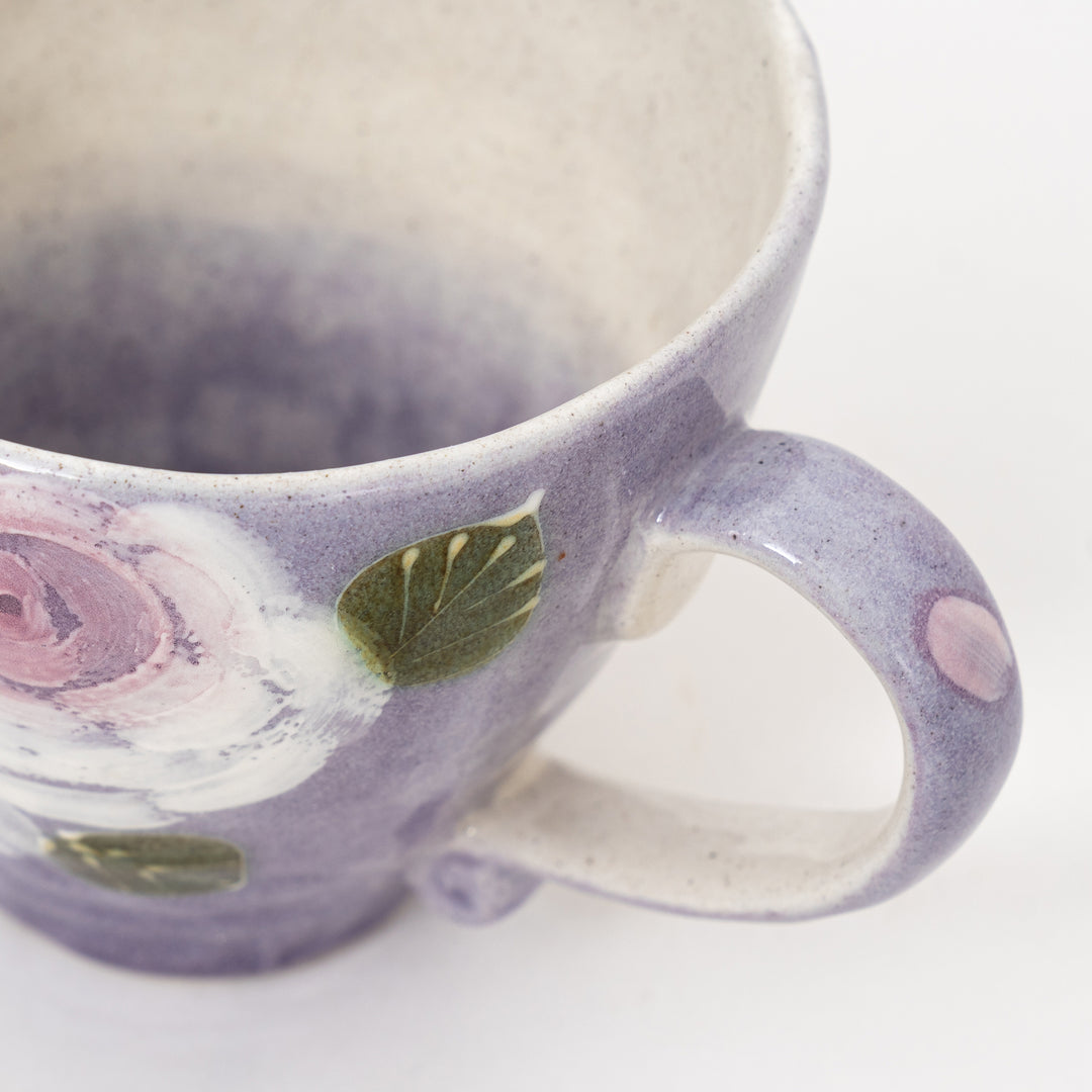 Handmade Seto Floral Mug | Purple