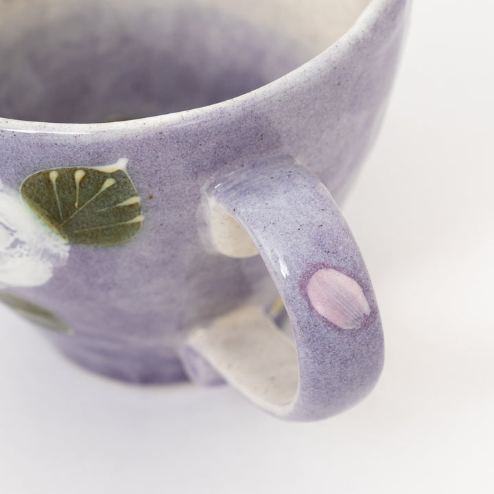 Handmade Seto Floral Mug | Purple