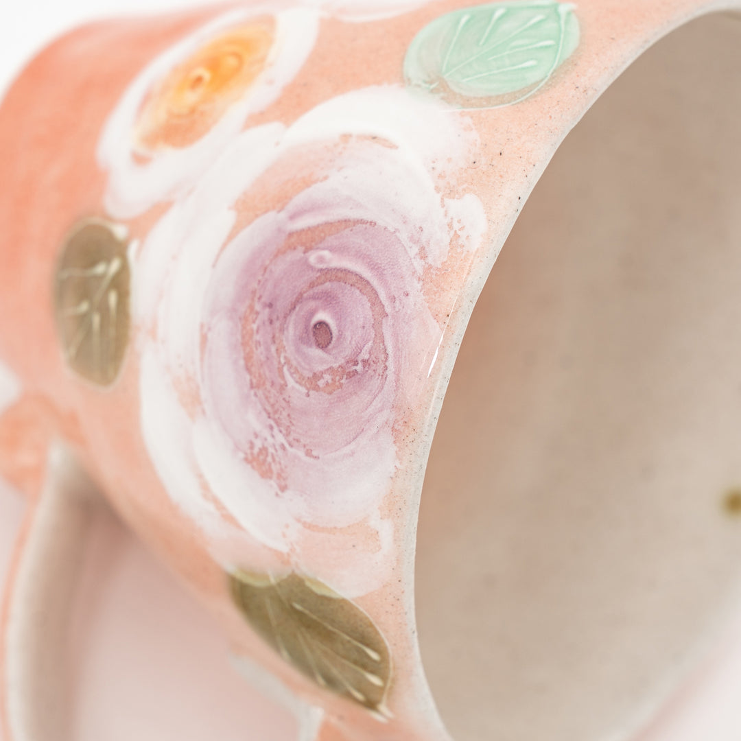 Handmade Seto Floral Mug | Red