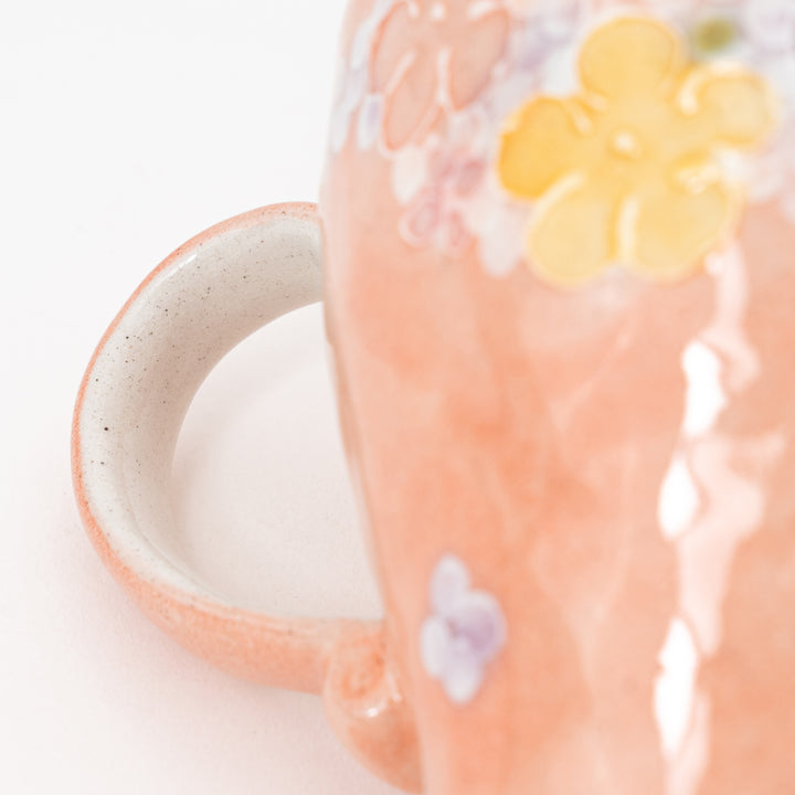 Handmade Seto Floral Mug | Red