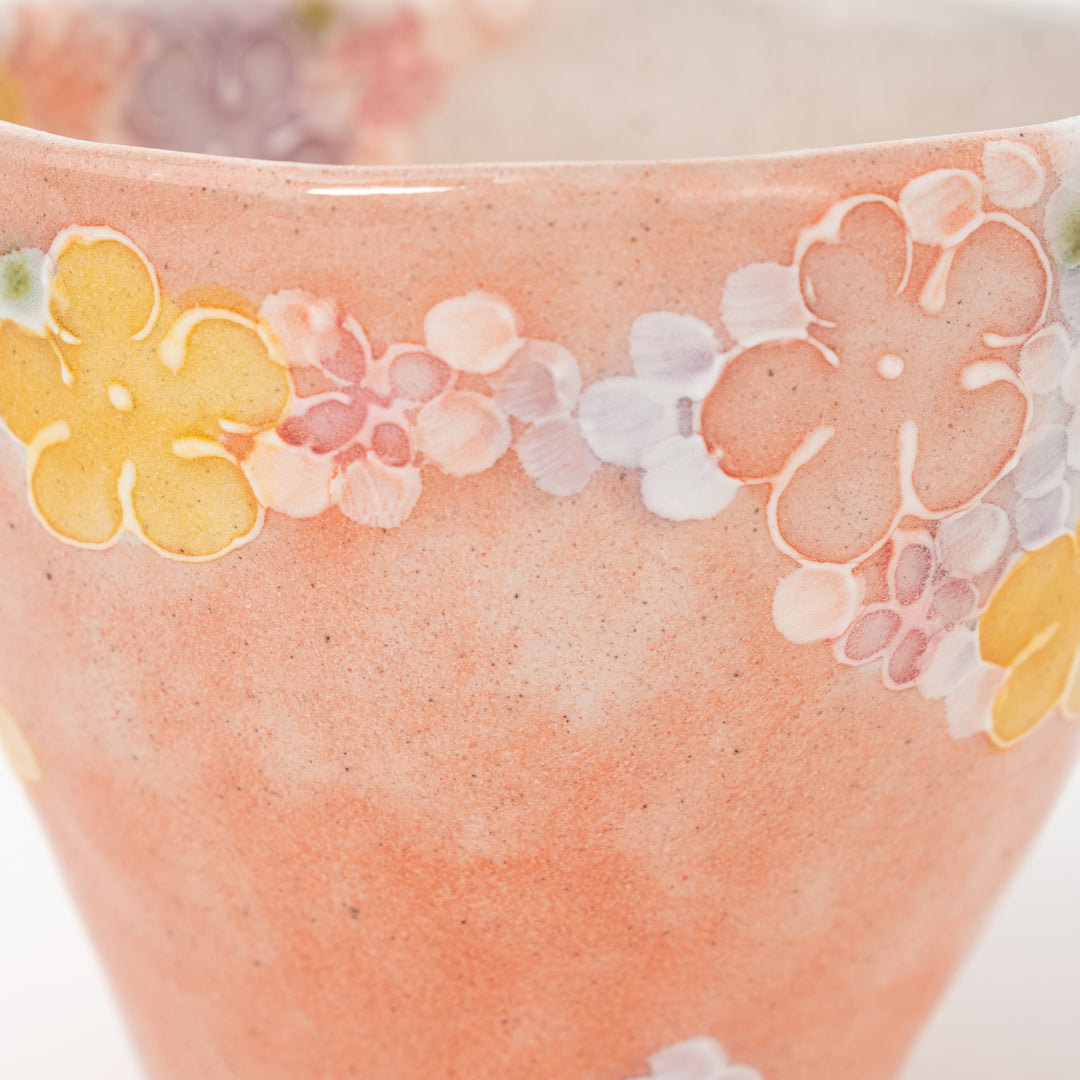 Handmade Seto Floral Mug | Red