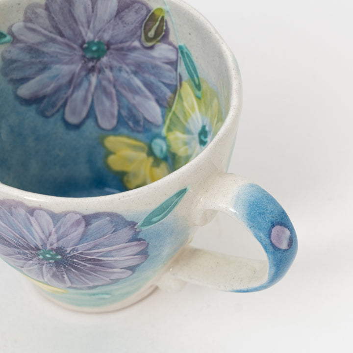 Seto Ware Handmade Daisy Mug