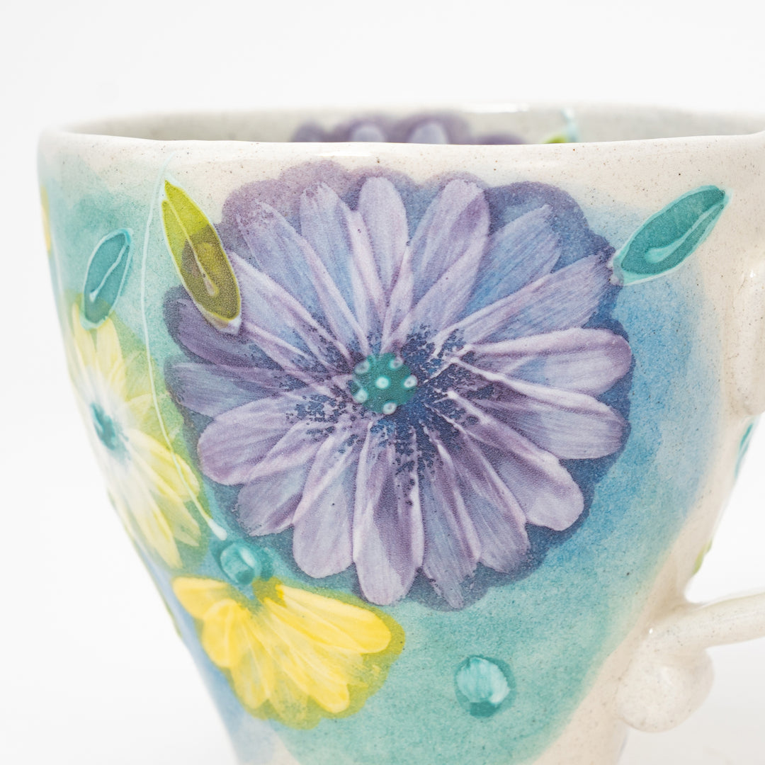 Seto Ware Handmade Daisy Mug