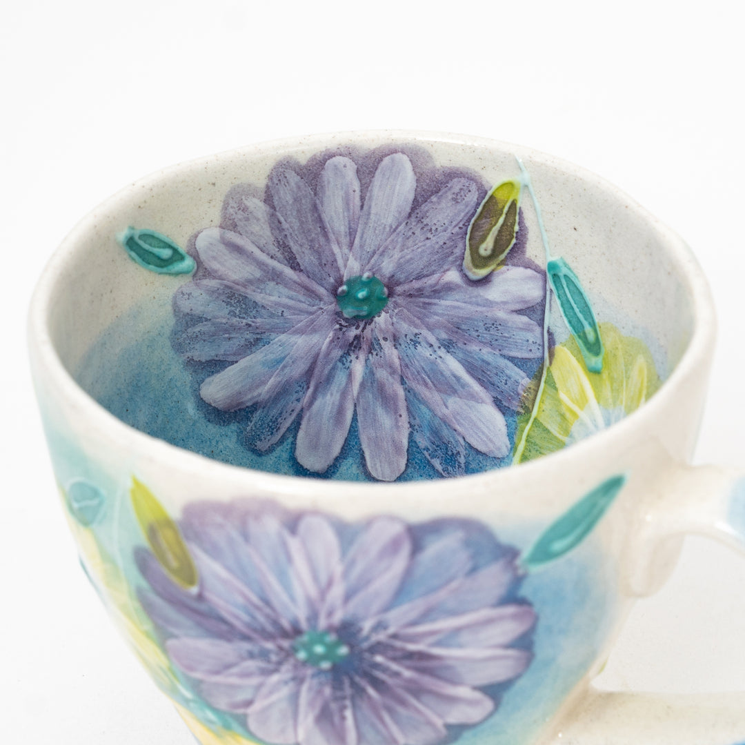 Seto Ware Handmade Daisy Mug