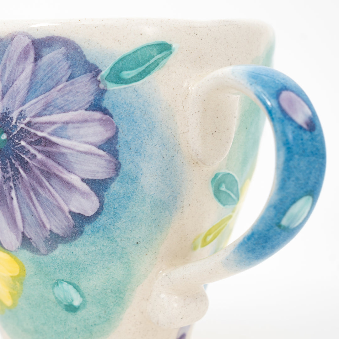 Seto Ware Handmade Daisy Mug