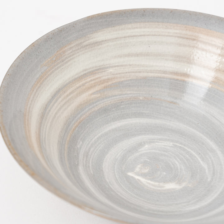 Kohiki Barake Crackle Shallow Bowl