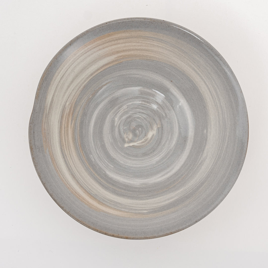 Kohiki Barake Crackle Shallow Bowl