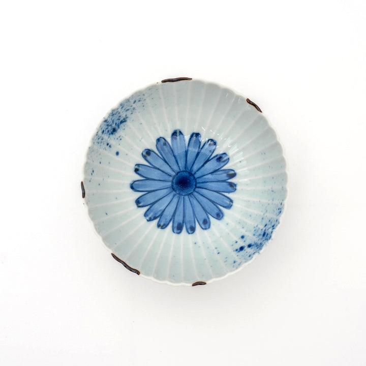 Handmade Arita Lightweight Chrysanthemum Bowl&Plate