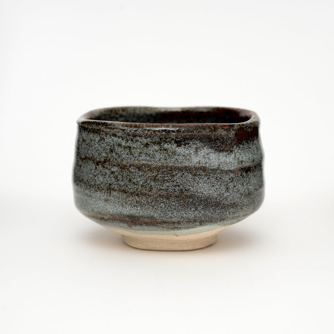 Handmade Mino Ware Shino Glaze Matcha Bowl