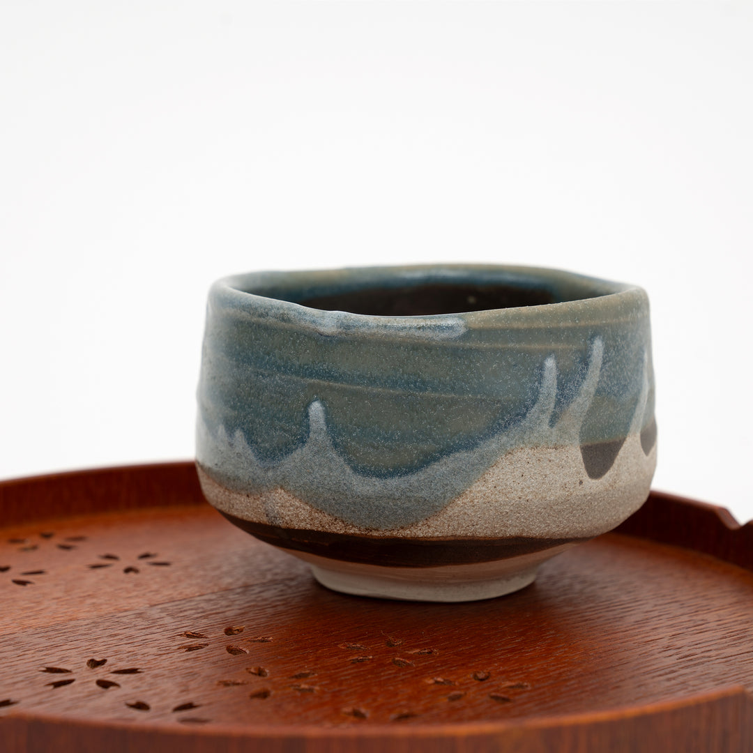 Handmade Mino Ware Iga-Style Matcha Bowl