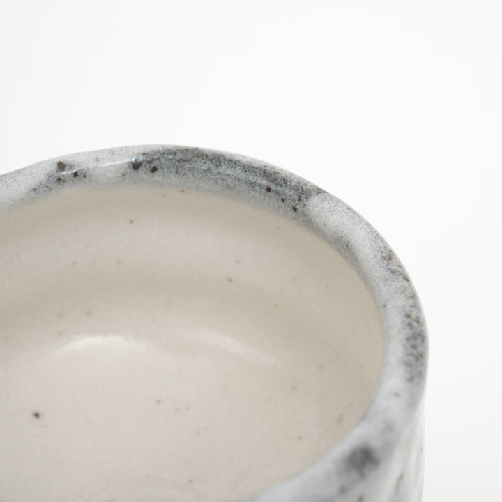 Handcrafted Mino Ware Matcha Bowl with Shino Glaze
