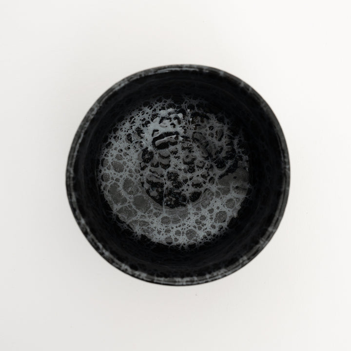 Handmade Tenmoku Mino Ware Black Matcha Bowl