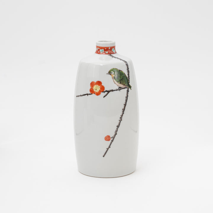 Hand-painted Spring Sparrow Vase | Nakamura Toshito