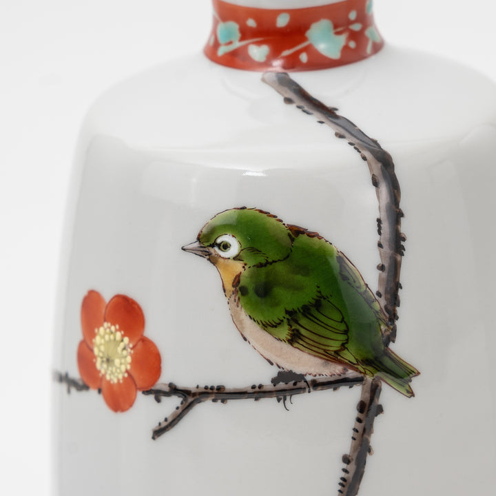 Hand-painted Spring Sparrow Vase | Nakamura Toshito