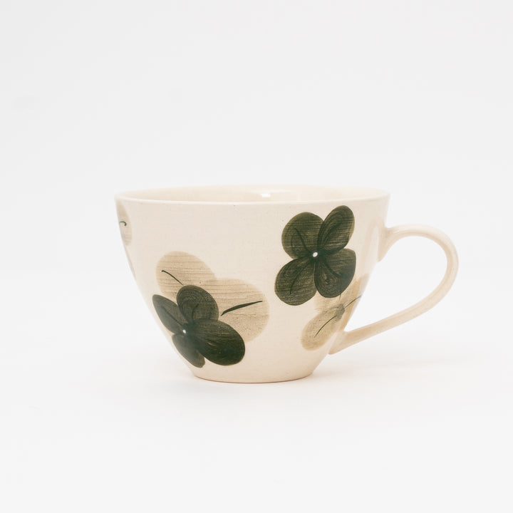 Handmade Hasami Clover Soup Cup