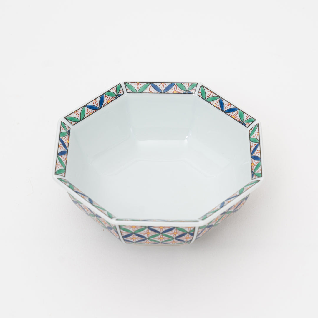 Handmade Arita Cloisonné Octagonal Bowl Small