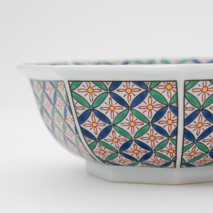 Handmade Arita Cloisonné Octagonal Bowl Small