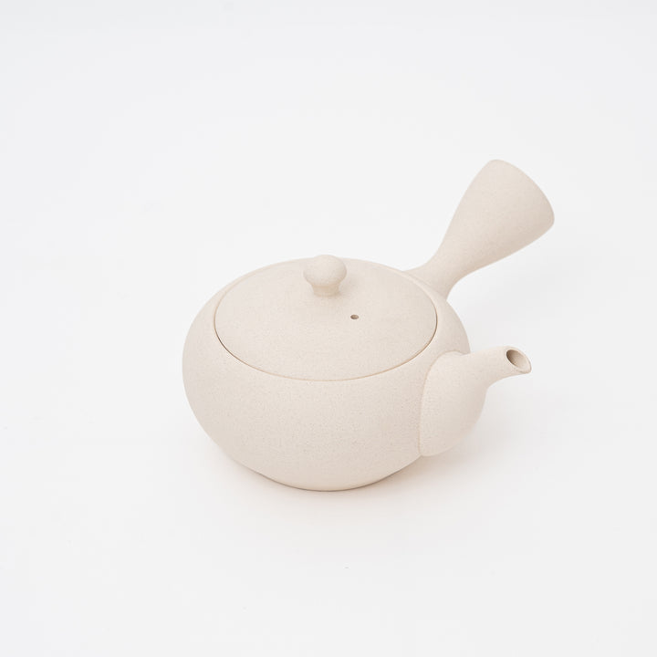 Handmade Tokoname White Kyusu Teapot