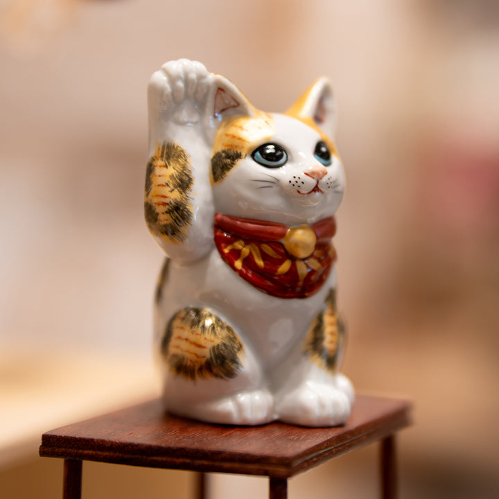 Kutani Lucky Cat | Golden Calico