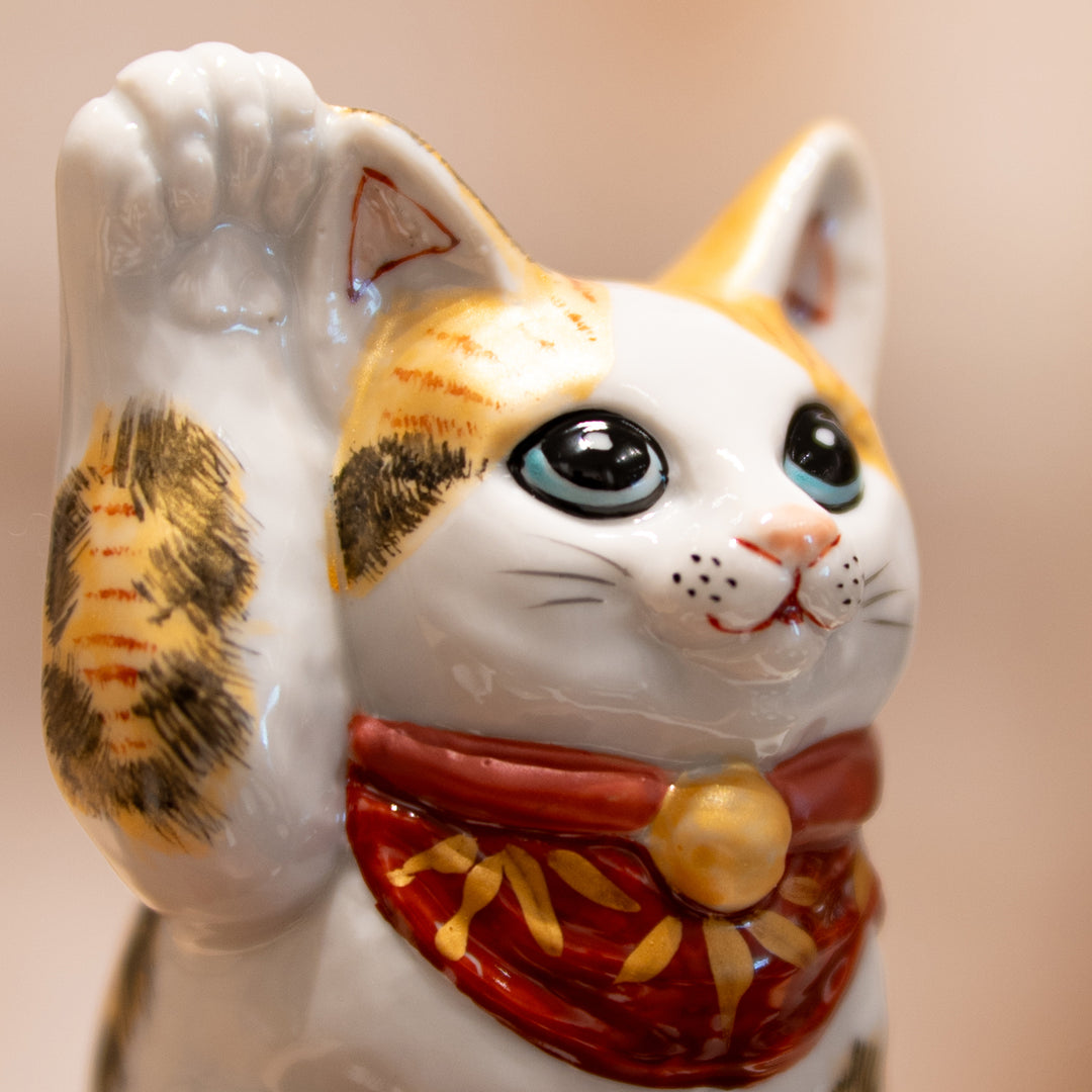 Kutani Lucky Cat | Golden Calico