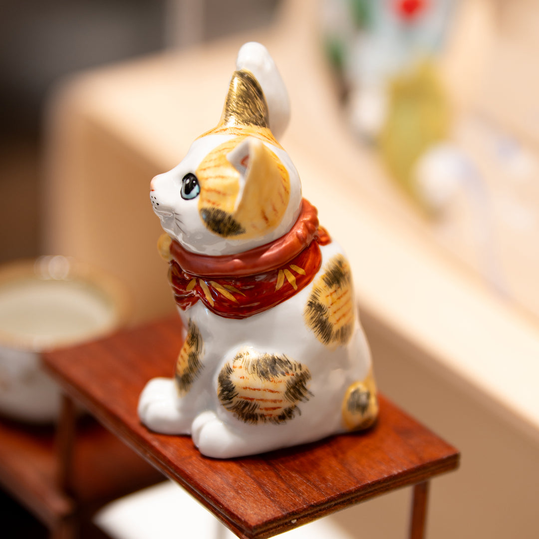 Kutani Lucky Cat | Golden Calico