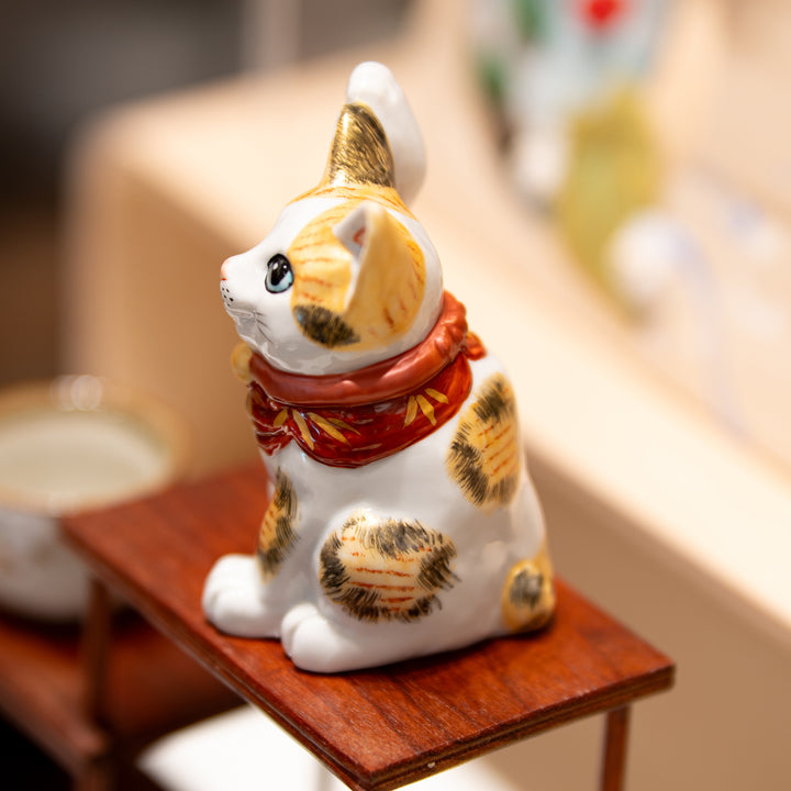 Kutani Lucky Cat | Golden Calico