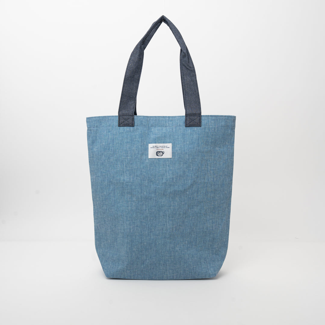 Kusuguru Japan Cat Embroidered Tote Bag – Blue