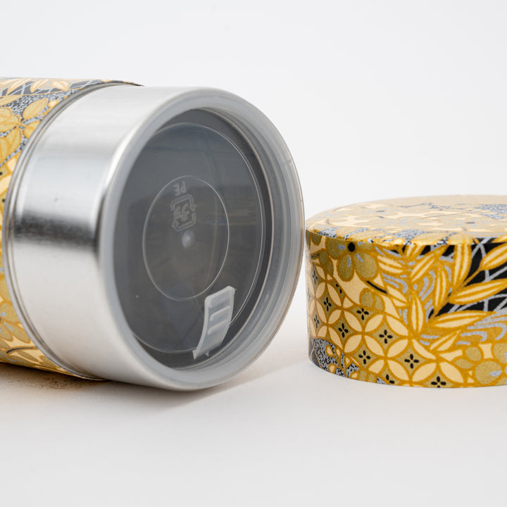 Washi Paper tea Tin 200g Tea - Gold
