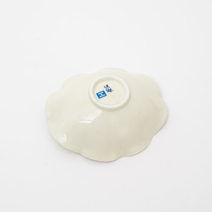 Korin Kiln Chrysanthemum-shaped oval bowl