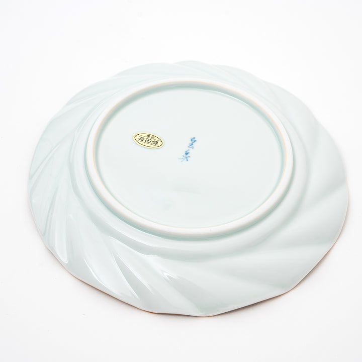 Hosen Kiln Arita Kiriko Plate with Pine, Bamboo & Plum