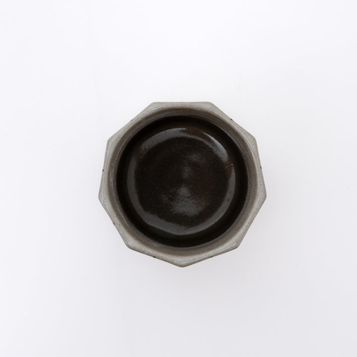 Handmade Mino Ware Stripe Japanese Yunomi Tea Cup