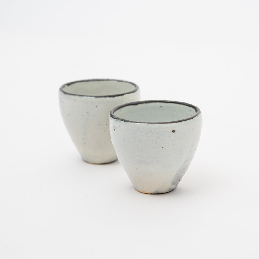 Handcrafted Shigaraki Kohiki Katakuchi and Cups