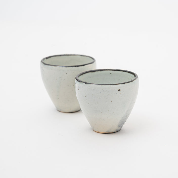 Handcrafted Shigaraki Kohiki Katakuchi and Cups