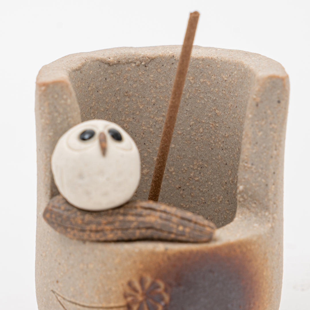 Shigaraki Incense Holder | Owl
