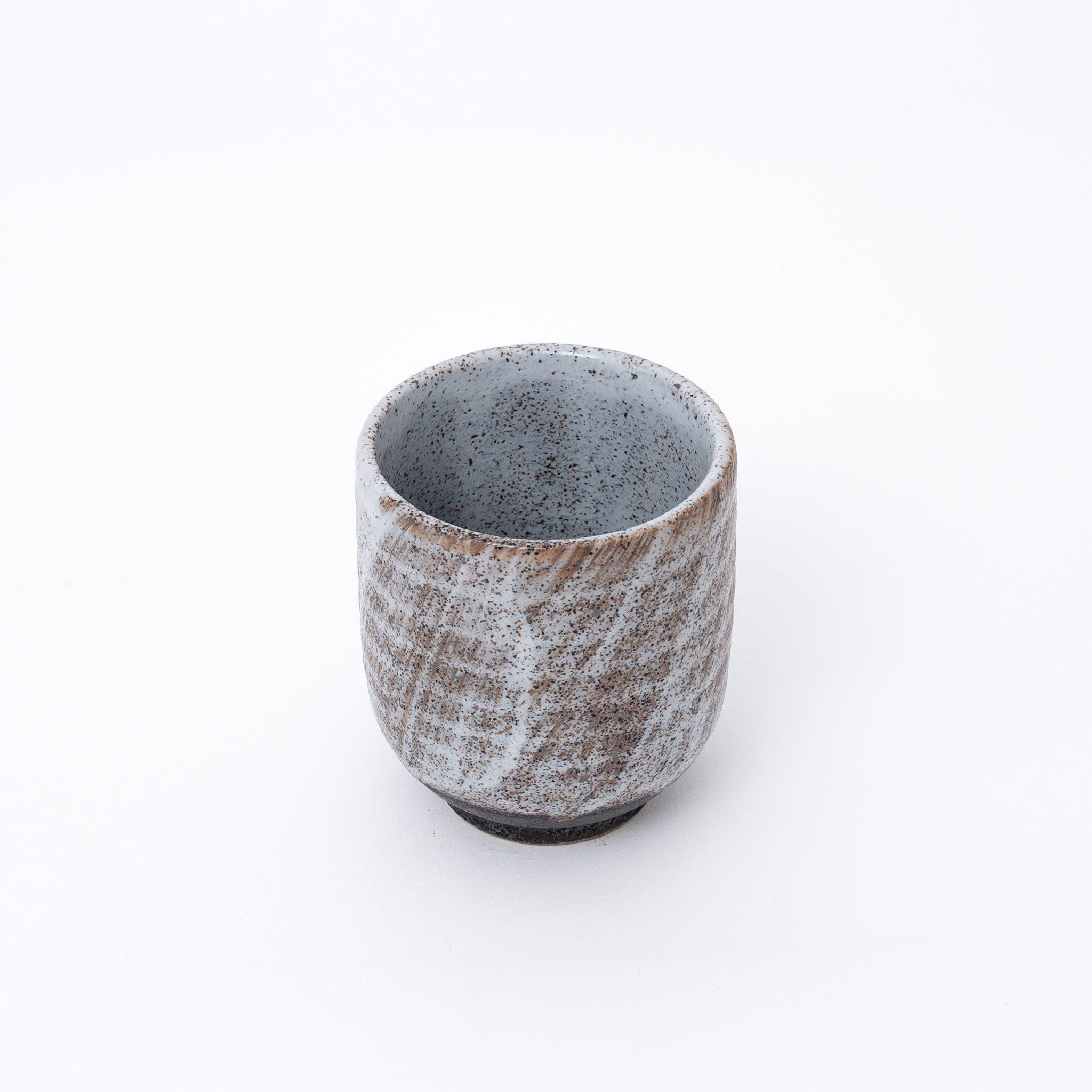 Handmade Brush Brown Japanese Tea Cup Yunomi – Great Zakka