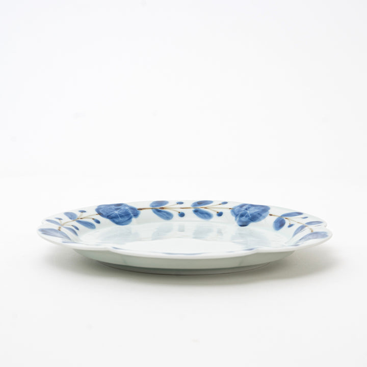 Arita Sometsuke  Floral Rinka Plate