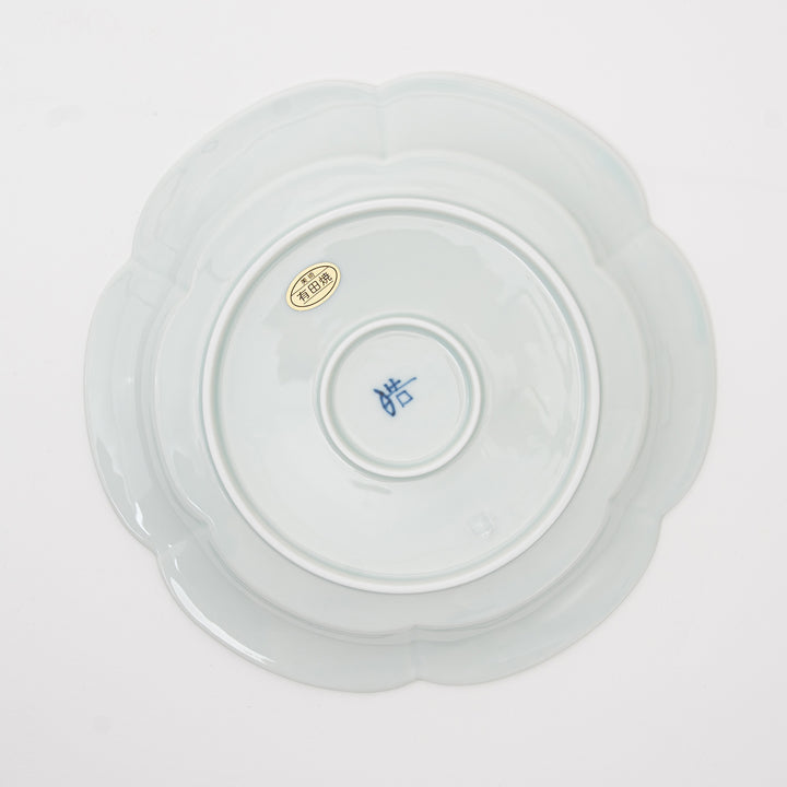 Arita Sometsuke  Floral Rinka Plate