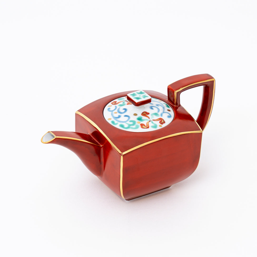 HANDCRAFTED RED SQUARE TEAPOT - 350CC BY ZOHOGAMA