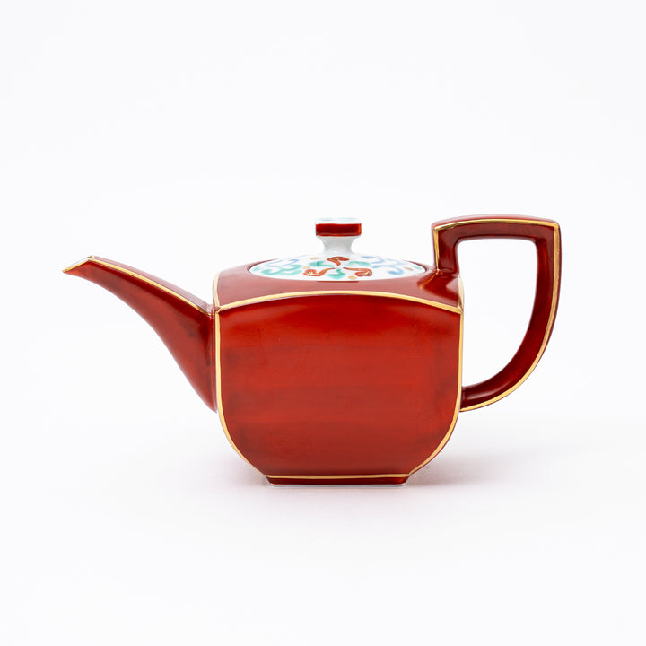 HANDCRAFTED RED SQUARE TEAPOT - 350CC BY ZOHOGAMA