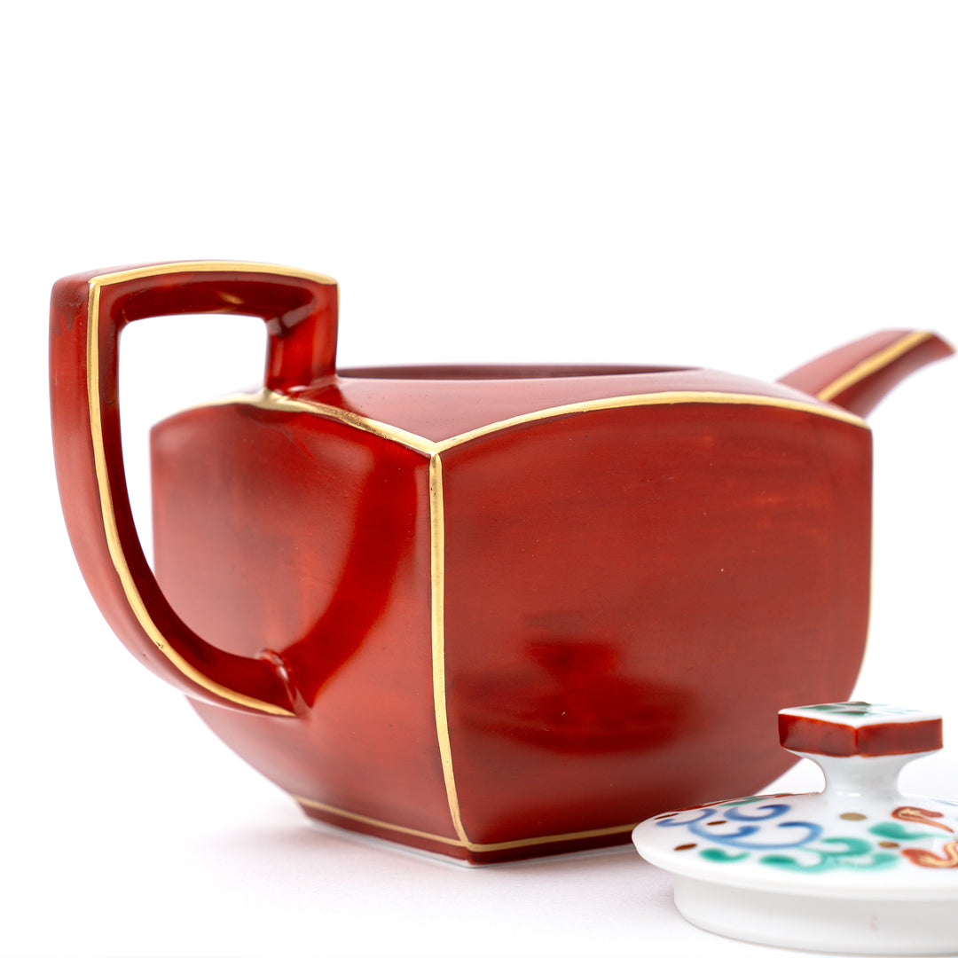 HANDCRAFTED RED SQUARE TEAPOT - 350CC BY ZOHOGAMA
