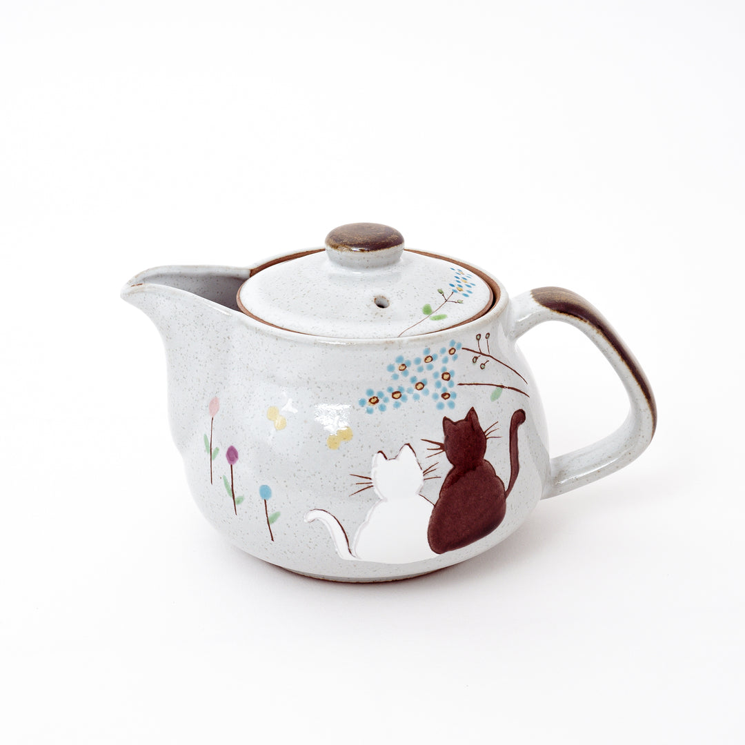 Handmade Kutani Cat Teapot