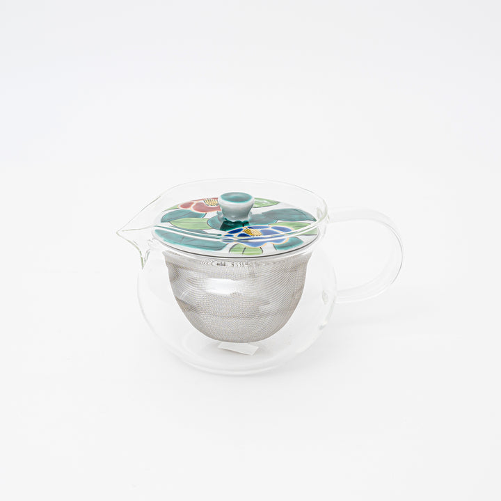 Handmade Kutani Glass Teapot with Strainer