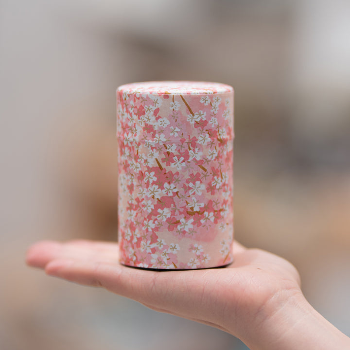 Japanese Washi Paper tea Tin 100g - Tea Canister