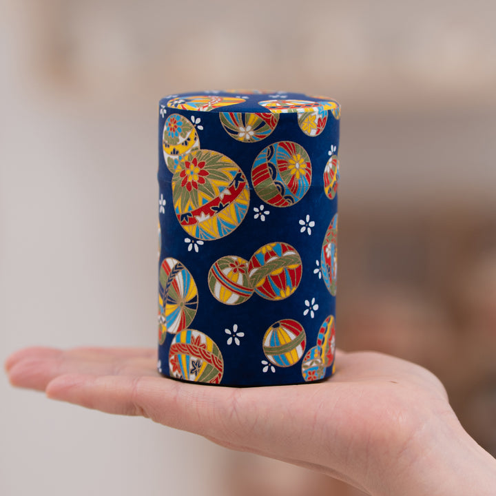 Japanese Washi Paper tea Tin 100g - Tea Canister