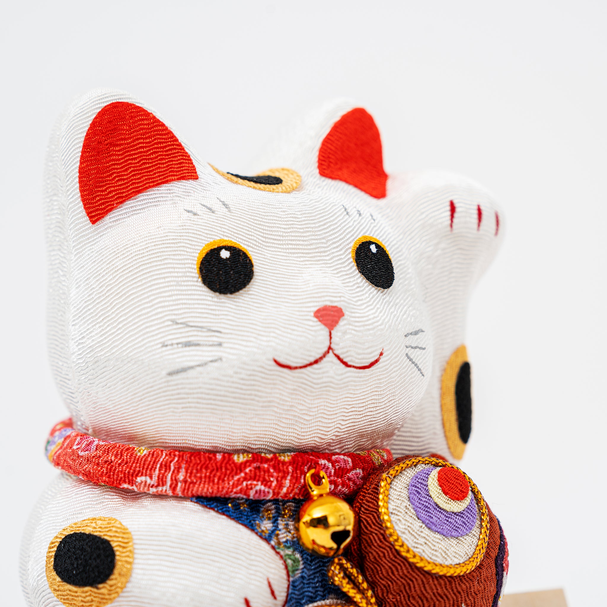 Handmade Japanese Maneki Neko Lucky Cat with Lucky Mallet