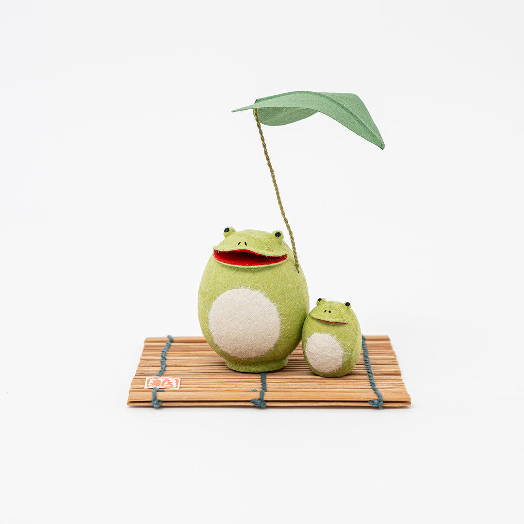 Handmade Washi paper Frog figurine